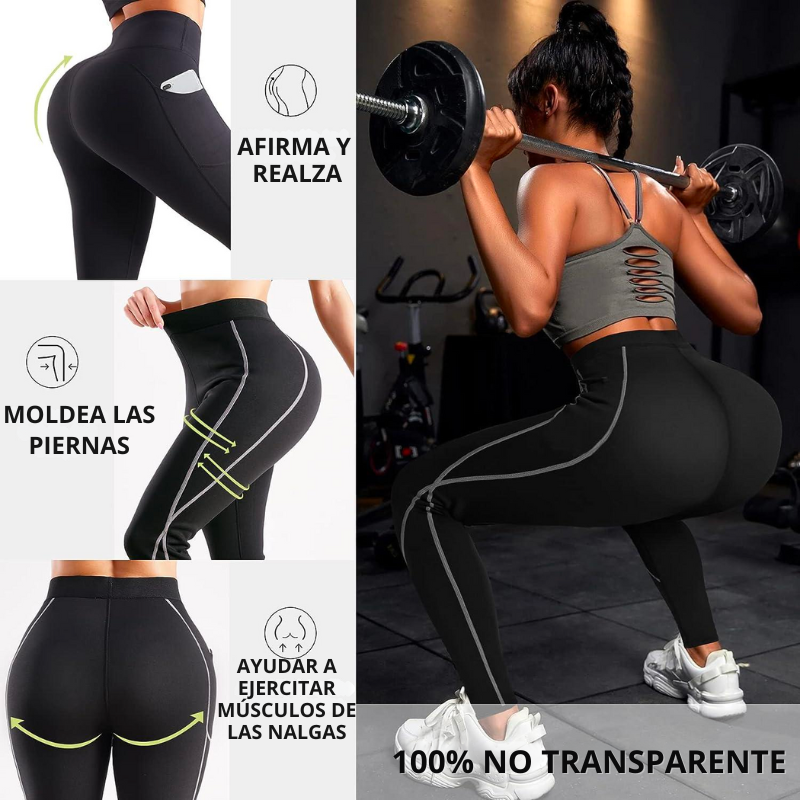 ¡Oferta 40%OFF por tiempo limitado! 💥Suda 4 veces más con nuestro Set Leggings de Neopreno+ GRATIS Top y despídete de esos kilos de más 🏋️♀️🔥