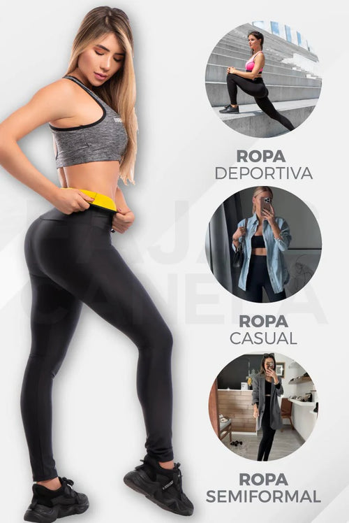¡Oferta 40%OFF por tiempo limitado! 💥Suda 4 veces más con nuestro Set Leggings de Neopreno+ GRATIS Top y despídete de esos kilos de más 🏋️♀️🔥
