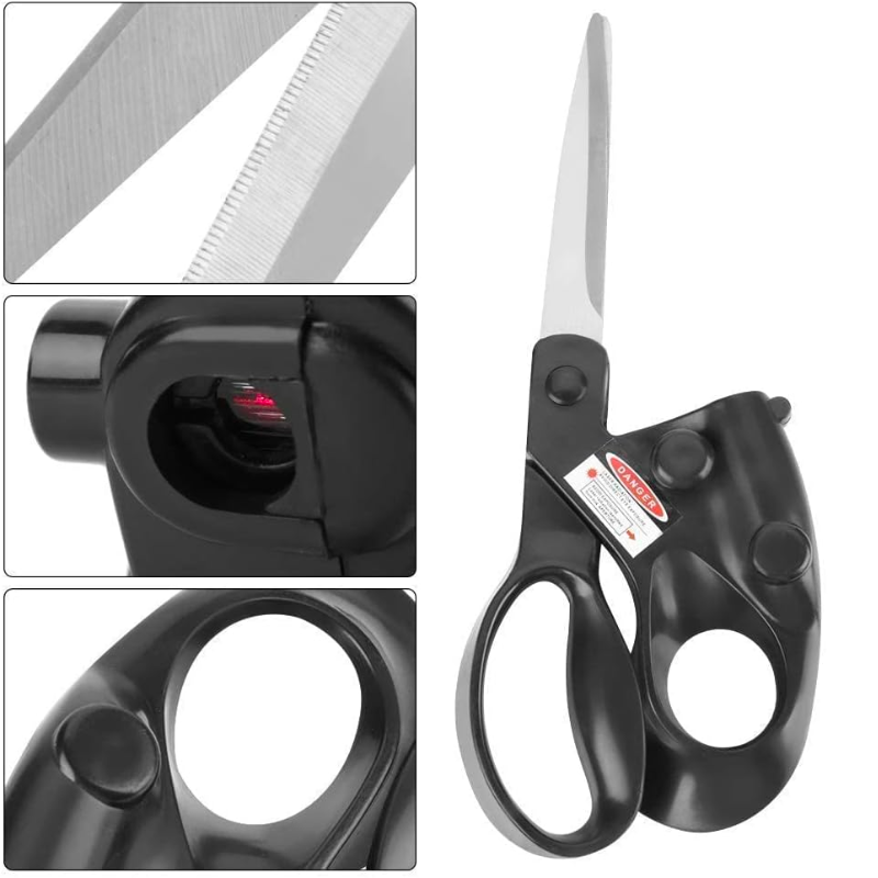 🚨OFERTA 35% OFF🌟 Nuevas Tijeras con guía láser, corta rápido y con precisión ✂️🎯