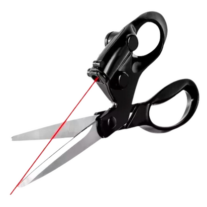 🚨OFERTA 35% OFF🌟 Nuevas Tijeras con guía láser, corta rápido y con precisión ✂️🎯