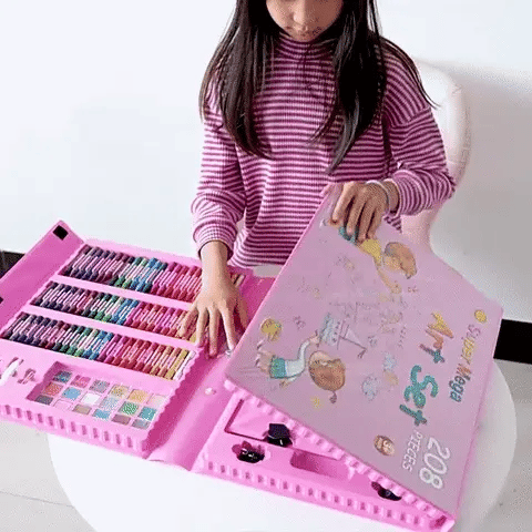 Set Kit De Arte 208 Piezas 🎨+🎁 GRATIS Maleta 💼 y 40%OFF🔥